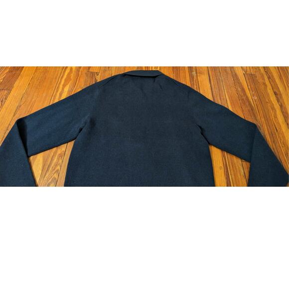 Selected Homme Mens Size Large zipper Front neck bottom Jacket Navy Blue - Picture 2 of 7